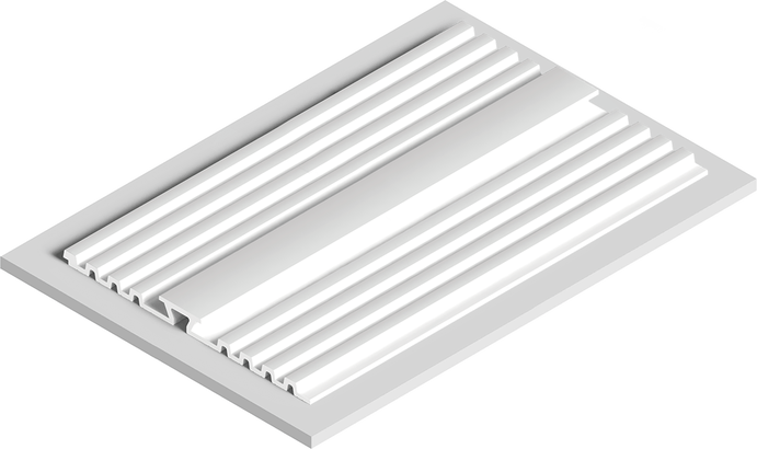 Decorative panel made of phytopolymer HL201 NP HIWOOD