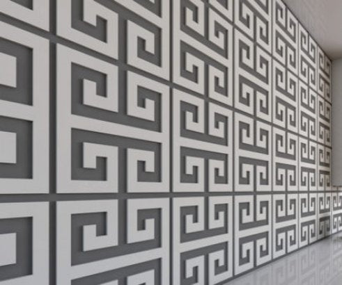 Decorative wall 3D panel-lattice made of MDF PR-11