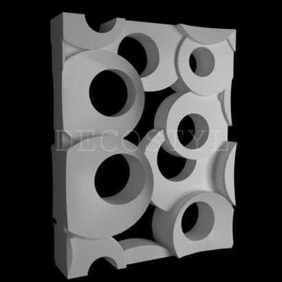 Quincy - decorative 3D wall partition made of plaster