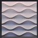 3D Decorative Gypsum Wall Panels - Horizontal Wave
