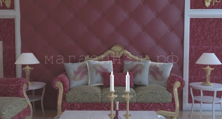 3D decorative gypsum wall panels - Large leather