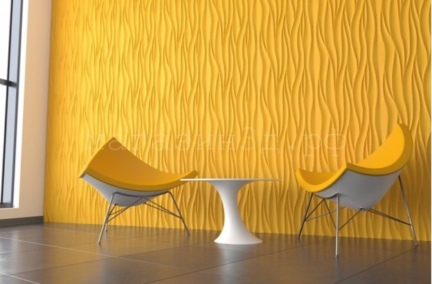 3D Decorative Gypsum Wall Panels - Gentle Wave