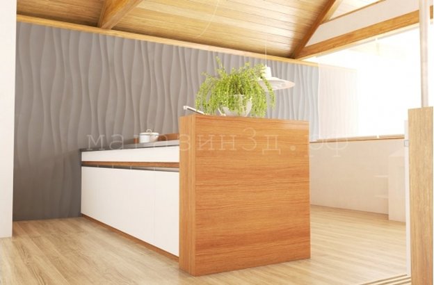 3D decorative gypsum wall panels - Stream
