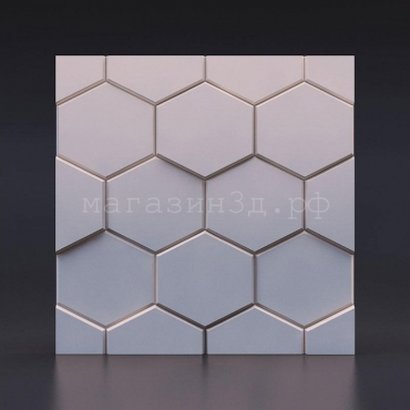 3D Decorative Gypsum Wall Panels - Hexagon