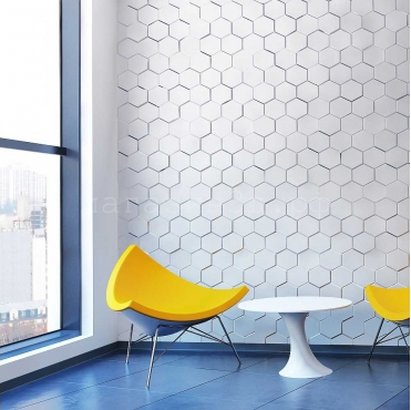 3D Decorative Gypsum Wall Panels - Hexagon