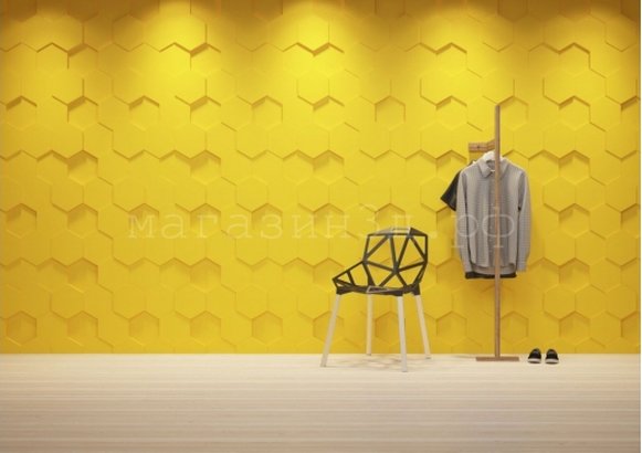 3D Decorative Gypsum Wall Panels - Hexagon