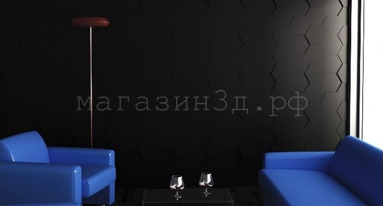 3D Decorative Gypsum Wall Panels - Hexagon