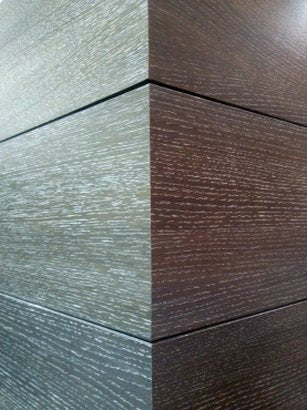Decorative wall panels MDF 2D with chamfer (veneered)