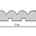 3D MDF panels (laminated) Wave De Luxe Black Lead