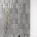 3D decorative gypsum wall panels (gypsum tiles, Elementary) - Domino - easy installation