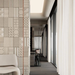 3D decorative gypsum wall panels (gypsum tiles, Elementary) - Domino - easy installation