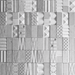 3D decorative gypsum wall panels (gypsum tiles, Elementary) - Domino - easy installation