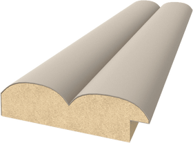 3D MDF panels (laminated) Wave De Luxe Sandgrau