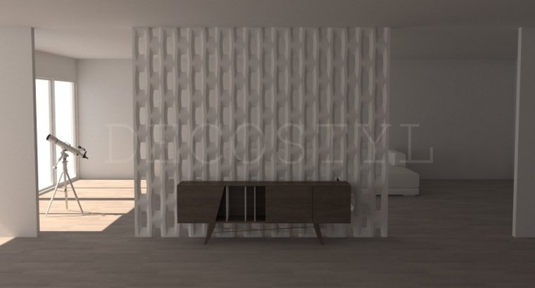 Apollo - decorative 3D wall partition made of plaster