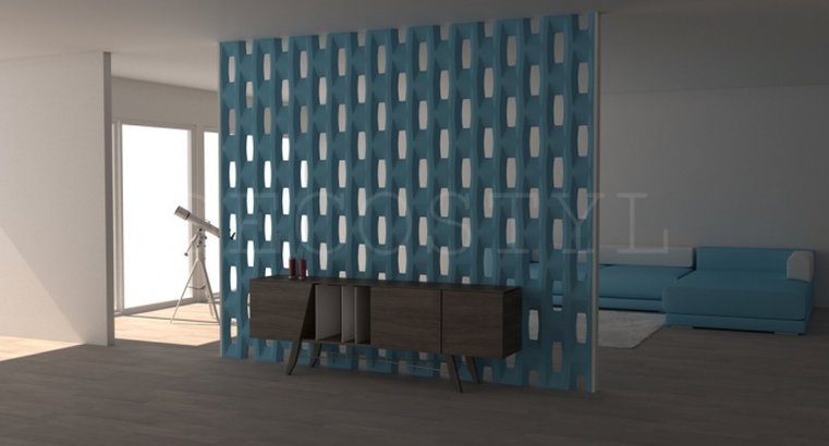 Apollo - decorative 3D wall partition made of plaster