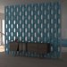Apollo - decorative 3D wall partition made of plaster