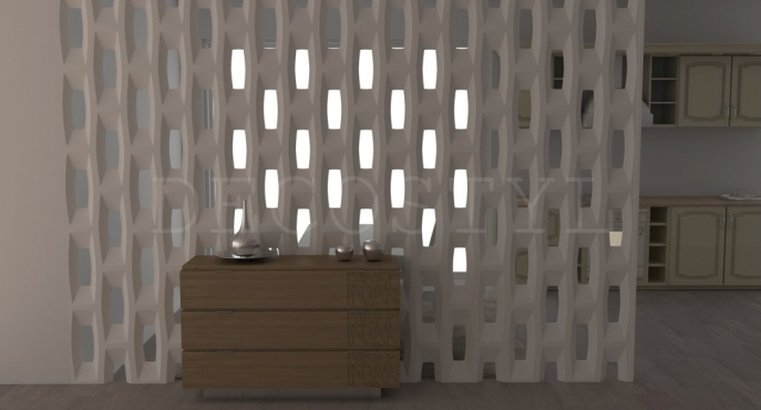 Apollo - decorative 3D wall partition made of plaster