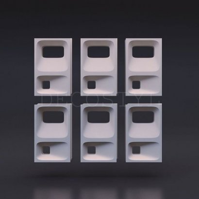 3D decorative gypsum wall partition - Crat