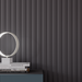 3D MDF panels (laminated) Dune De Luxe Black Lead