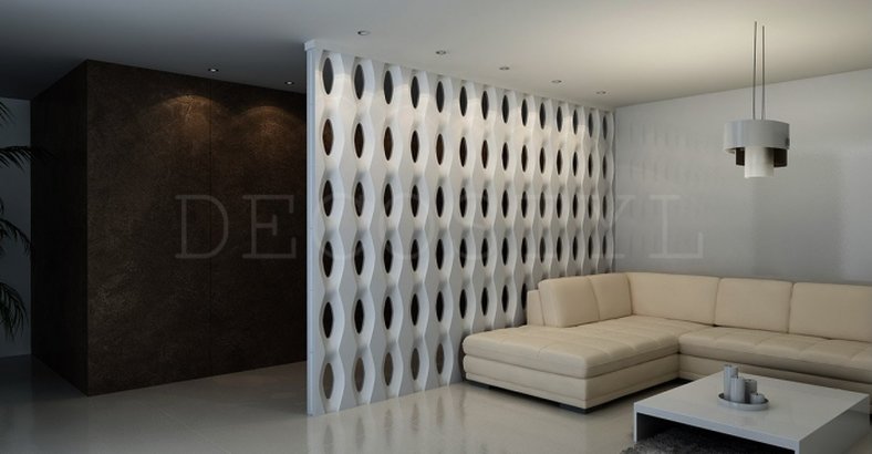 3D decorative plaster wall partition - Eye