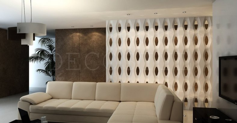3D decorative plaster wall partition - Eye