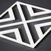 Decorative wall 3D panel-lattice made of MDF PR-09
