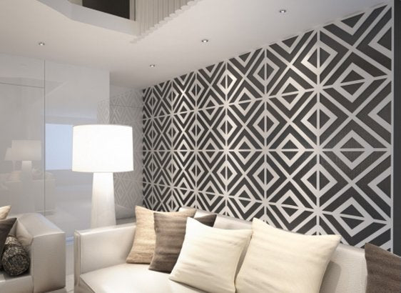 Decorative wall 3D panel-lattice made of MDF PR-09