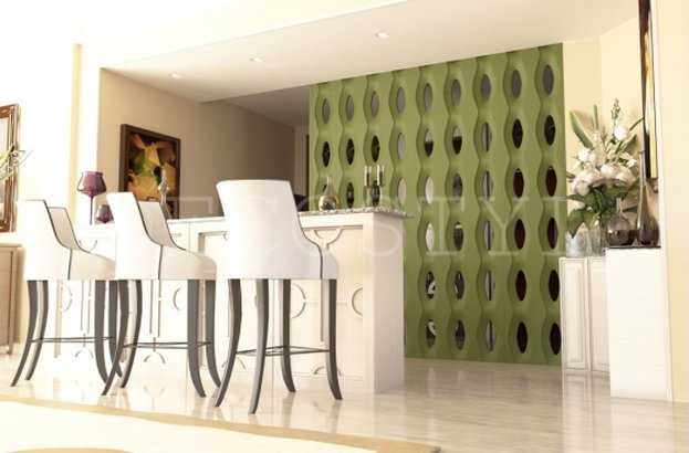 3D decorative plaster wall partition - Eye