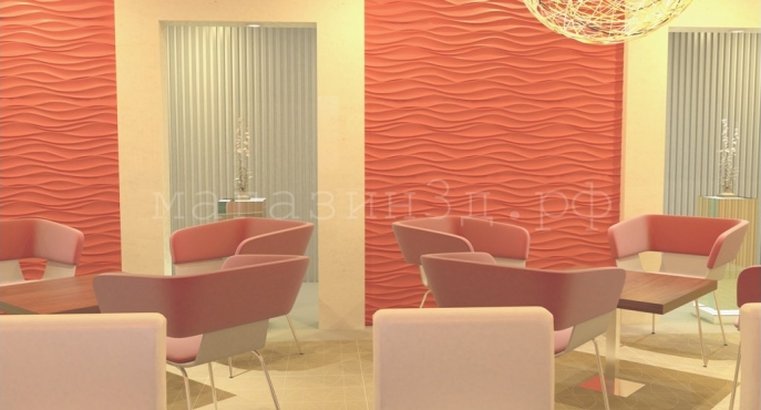 3D decorative gypsum wall panels - Amber veil