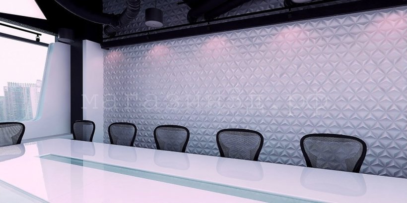 3D decorative gypsum wall panels - Hexacube