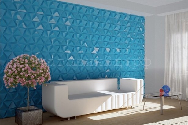 3D decorative gypsum wall panels - Hexacube
