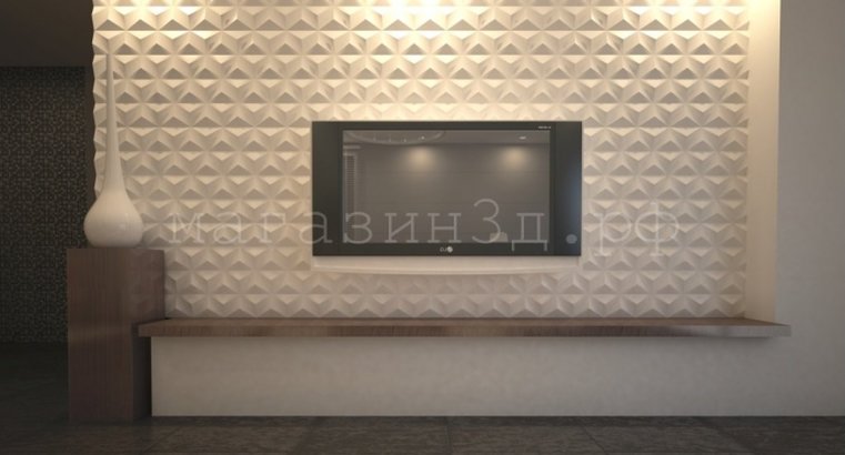 3D decorative gypsum wall panels - Hexacube