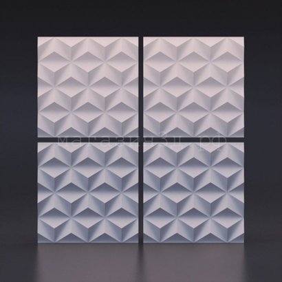 3D decorative gypsum wall panels - Hexacube