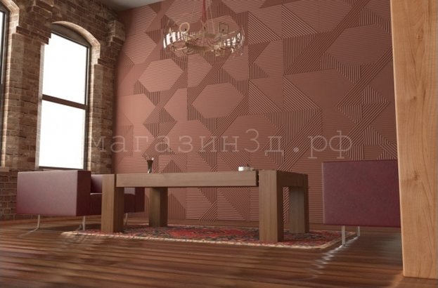 3D decorative gypsum wall panels - Geometry - easy installation