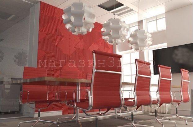 3D decorative gypsum wall panels - Geometry - easy installation