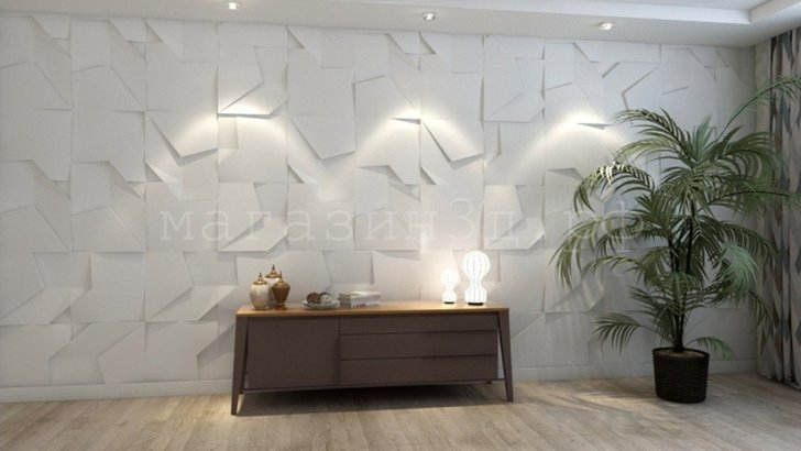 3D decorative gypsum wall panels - Kink - easy installation