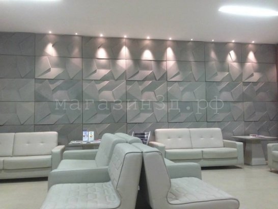 3D decorative gypsum wall panels - Kink - easy installation