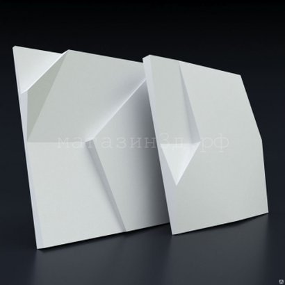 3D decorative gypsum wall panels - Kink - easy installation