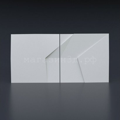 3D decorative gypsum wall panels - Kink - easy installation