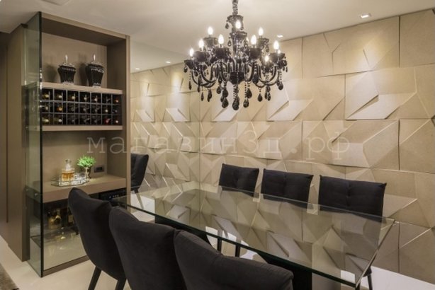 3D decorative gypsum wall panels - Kink - easy installation