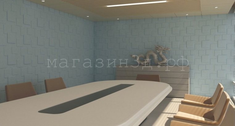3D decorative gypsum wall panels - Squares