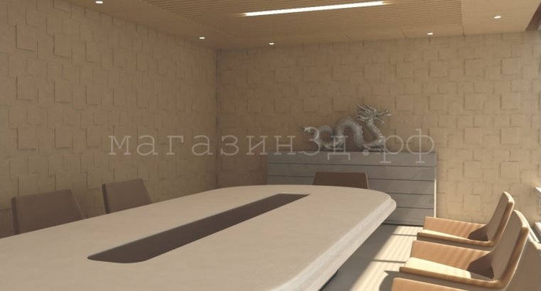 3D decorative gypsum wall panels - Squares