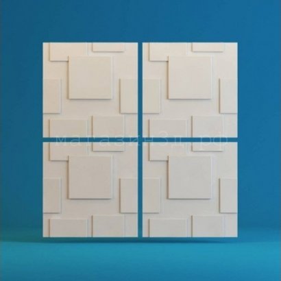 3D decorative gypsum wall panels - Squares