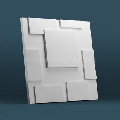 3D decorative gypsum wall panels - Squares