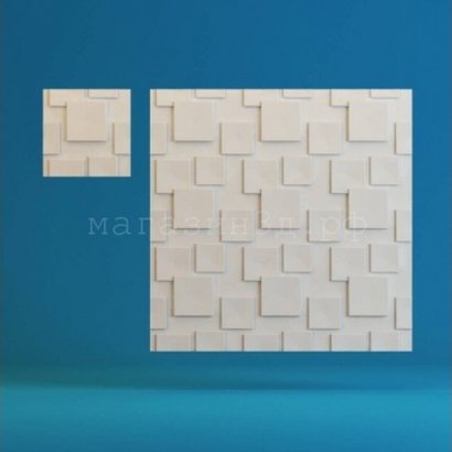 3D decorative gypsum wall panels - Squares