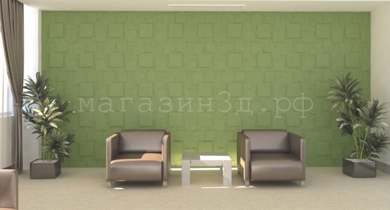 3D decorative gypsum wall panels - Squares