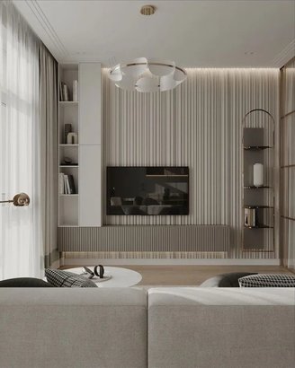 3D decorative gypsum wall panels - Rays