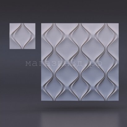 3D Decorative Gypsum Wall Panels - Soft Diamond