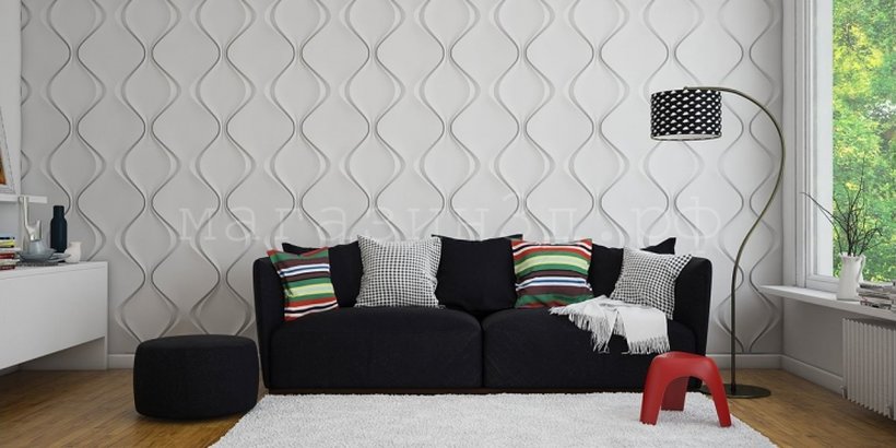 3D Decorative Gypsum Wall Panels - Soft Diamond