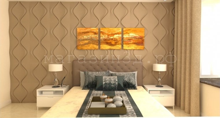 3D Decorative Gypsum Wall Panels - Soft Diamond